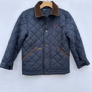 Polo by Ralph Lauren Blue and Brown Quilted Jacket Size 5